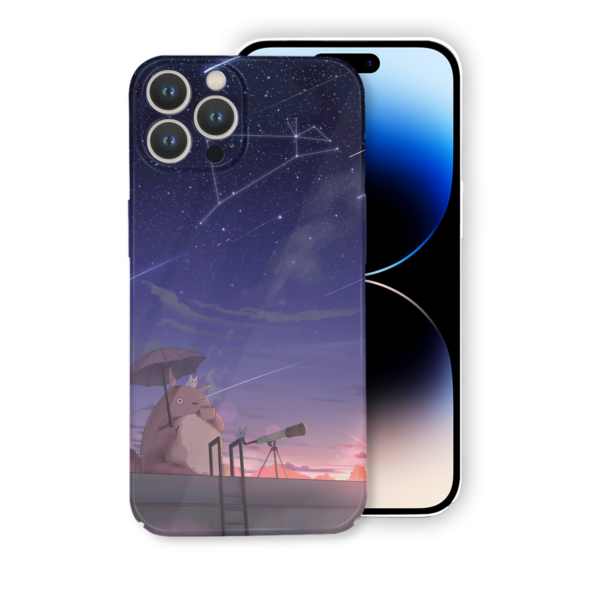 （画像用） となりのトトロ 草壁メイ 草壁サツキ My Neighbor Totoro Satsuki Kusakabe Mei Kusakabe 【iPhone 14シリーズ対応】ハードケース